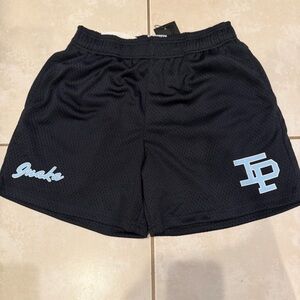 Inaka Men’s Power Mesh Shorts – Black and Light Blue Size S – New With Tags